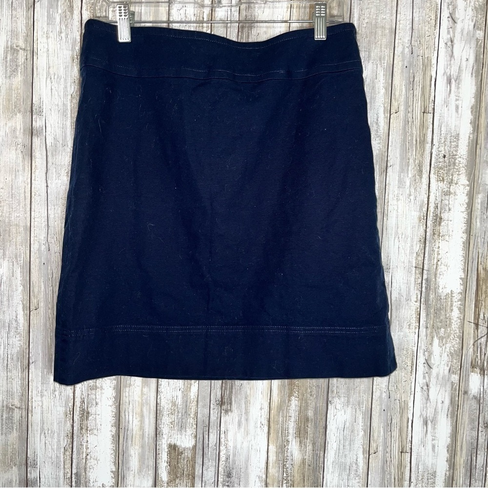 Talbots Navy A Line Skirt